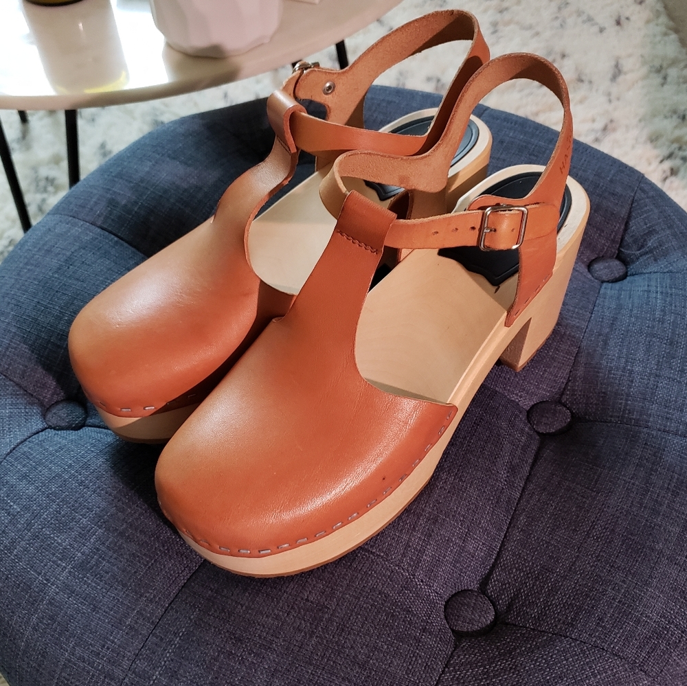 Swedish Hasbeen Lotta Clog Tan